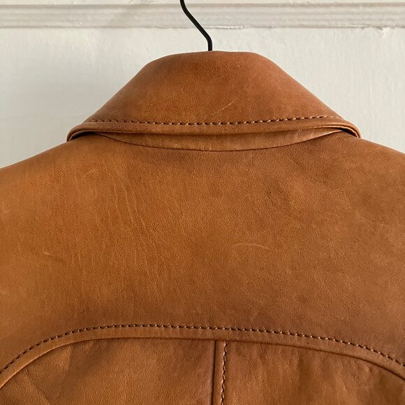 RARE Coach Cropped Leather Jacket - Picture 6 of 11